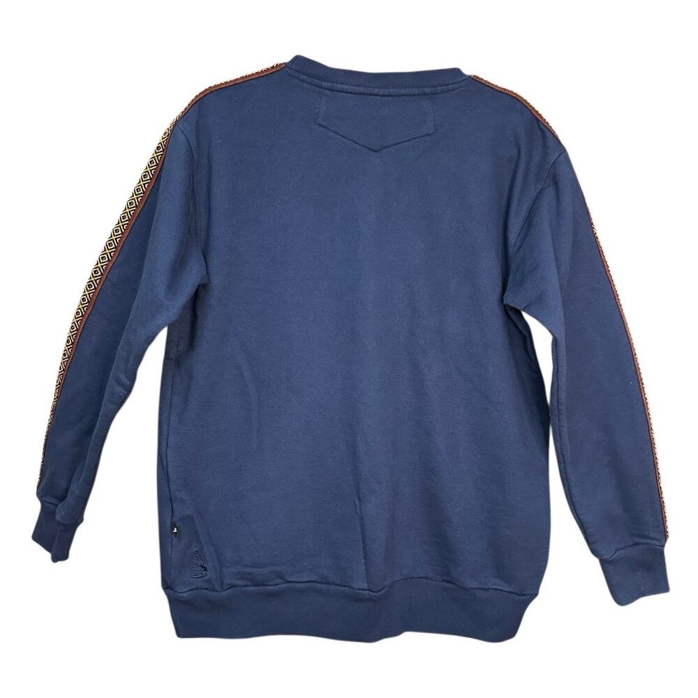 ILLARI SOUVENIRS Crew Neck Sweater POLERA RUMI LACRE Navy Blue Size Large‎ - Picture 2 of 14